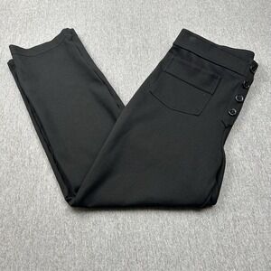 Halara Flex SculptKnit High Waisted Ankle Length Work Pants Pockets Large Black